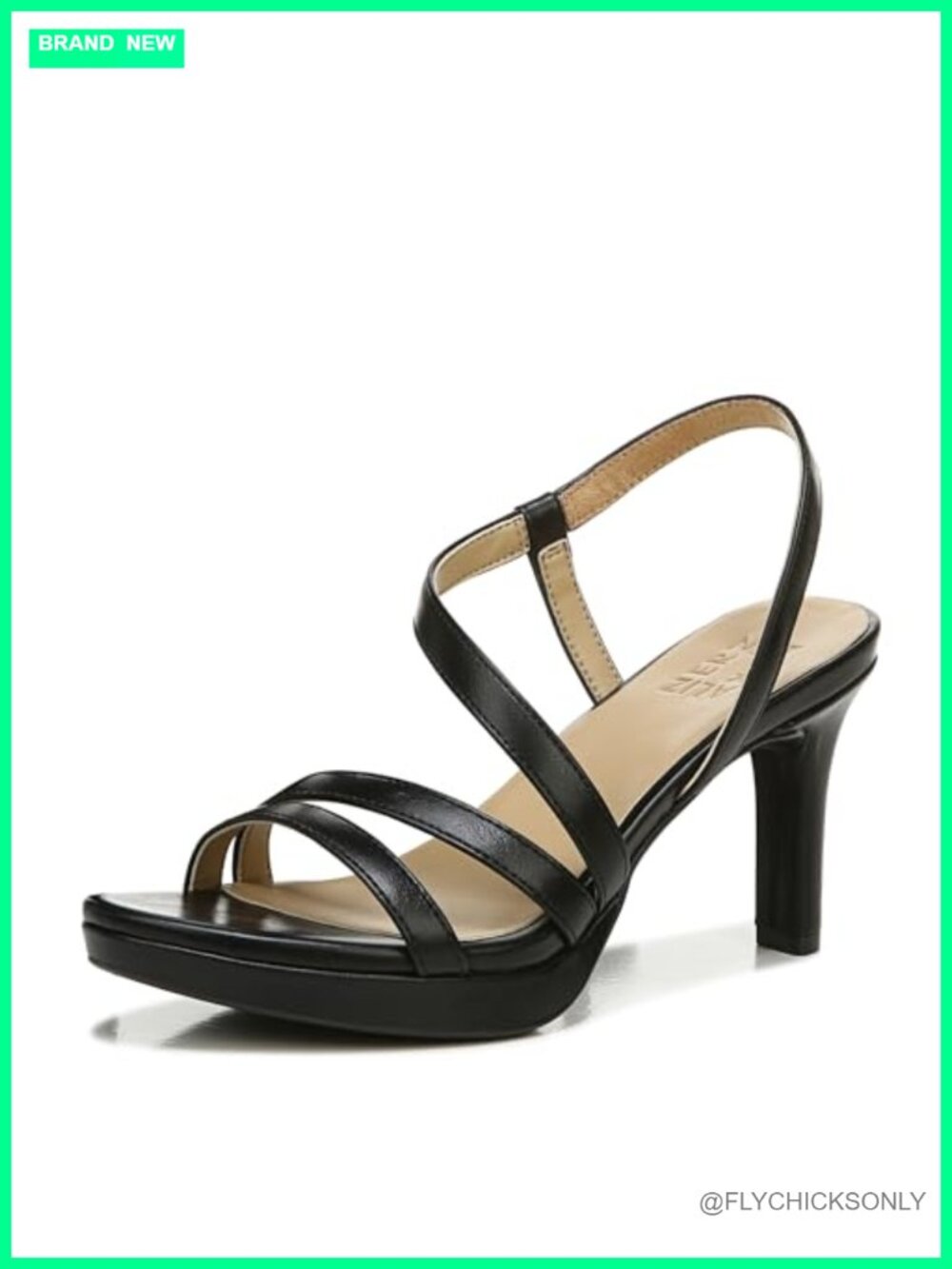 Strappy Platform Heeled Dress Sandal Rhinestone Ankle Strap